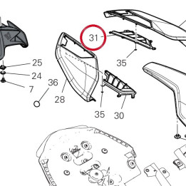 Grille arrière gauche — réf. 48217831BA | Ducati Store