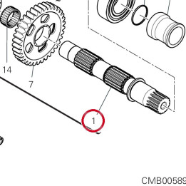 Arbre secondaire 14912603A — réf. 14912603A | Ducati Store