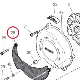 Clutch cover protection cf — réf. 4601U271AA | Ducati Store