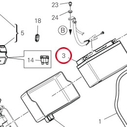 Batterie 39540741A — réf. 39540741A | Ducati Store