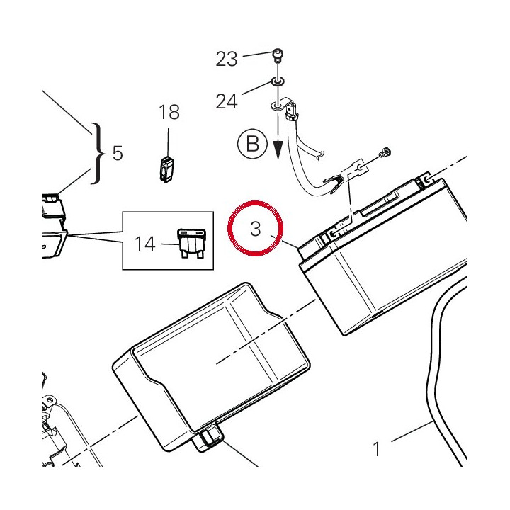 Batterie 39540741A — réf. 39540741A | Ducati Store
