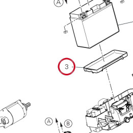 Support batterie 8291P361A — réf. 8291P361A | Ducati Store