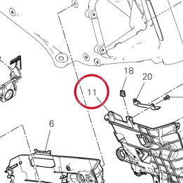 Support gauche 8291P262B — réf. 8291P262B | Ducati Store