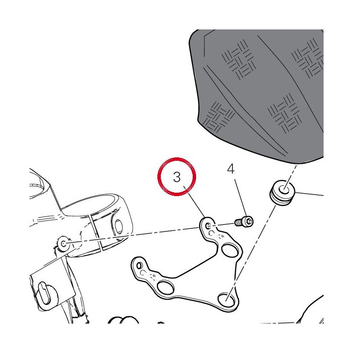 Support bracket cover — réf. 8301M161AA | Ducati Store