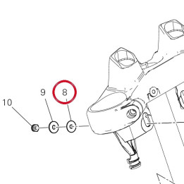 Entretoise 71610111AB — réf. 71610111AB | Ducati Store