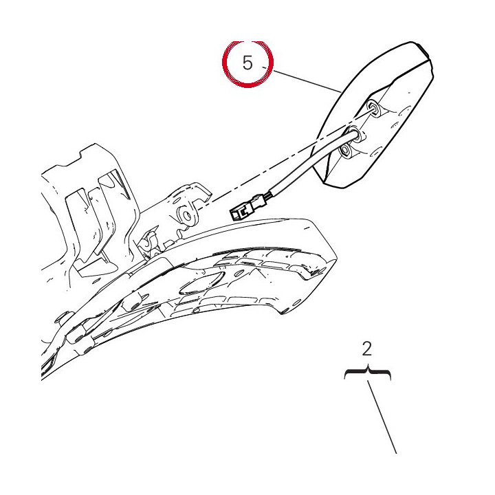 Clignotant gauche 53010392A — réf. 53010392A | Ducati Store