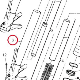 Unité pied de forche + — réf. 34923211A | Ducati Store