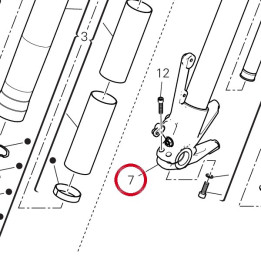 Unité pied de forche + — réf. 34923221A | Ducati Store