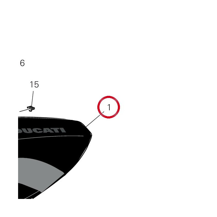 Réservoir carburant — réf. 58613154A5 | Ducati Store