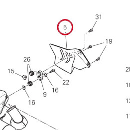 Pare-Chaleur gauche — réf. 4601M651A | Ducati Store