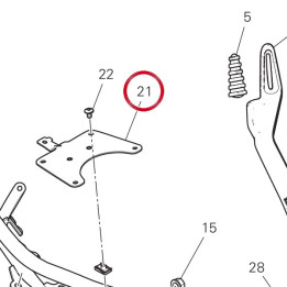 Rear Frame'S central — réf. 8301M101AA | Ducati Store