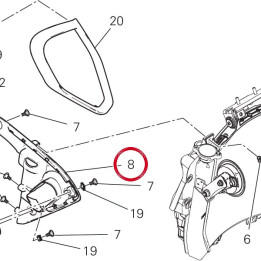 Right radiator cover cap — réf. 4801D172A | Ducati Store