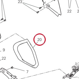 Rh front escutcheon — réf. 4801D261AA | Ducati Store