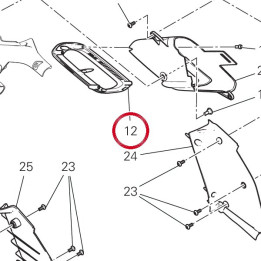Mostrina posteriore sx — réf. 4801D291AB | Ducati Store