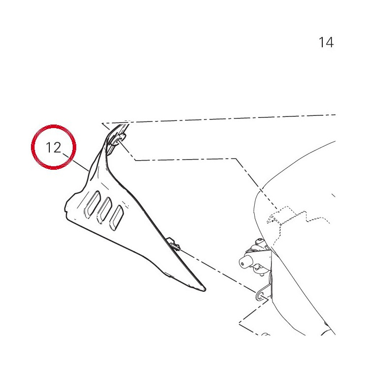 Panneau lateral gauche — réf. 48217102A | Ducati Store
