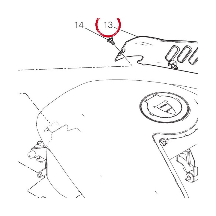 Panneau lateral droit — réf. 48217092A | Ducati Store