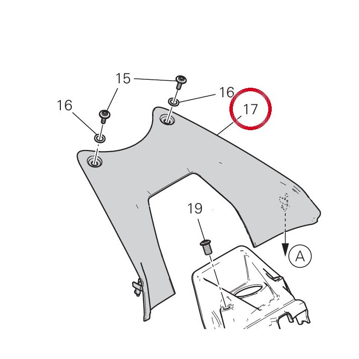 Couvercle R╘servoir — réf. 48217081AA | Ducati Store