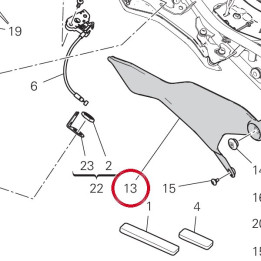 Panneau lateral droit — réf. 48212721AC | Ducati Store