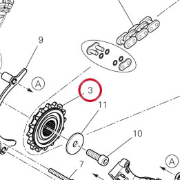 Pignon chaîne D16 44910801A — réf. 44910801A | Ducati Store