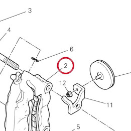 Étrier frein avant gauche — réf. 61042171A | Ducati Store