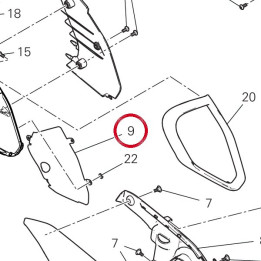 Filet avant droite — réf. 4601M603AA | Ducati Store