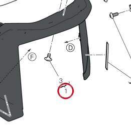 Garde-Boue avant 564P1683AD — réf. 564P1683AD | Ducati Store