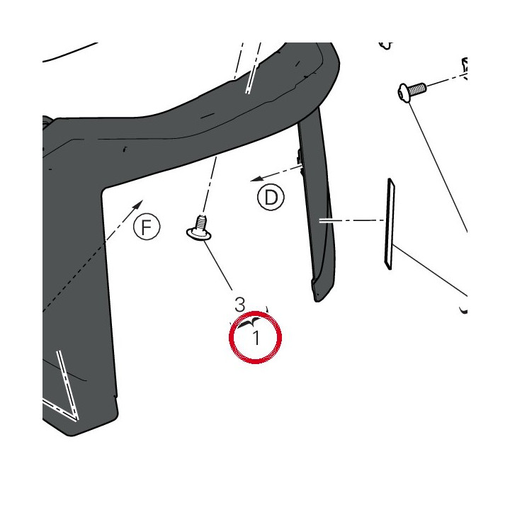 Garde-Boue avant 564P1683AD — réf. 564P1683AD | Ducati Store