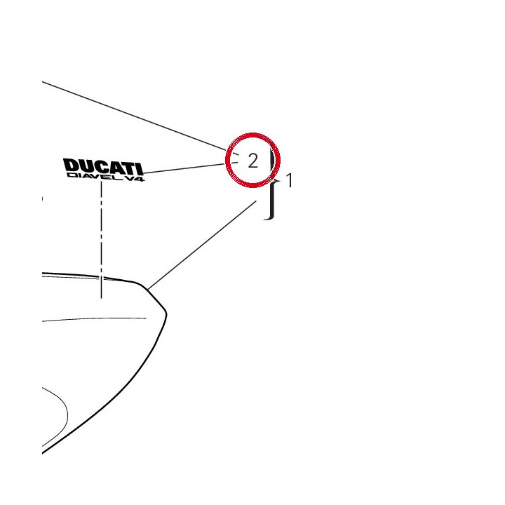 Embleme Ducati 4381L791A — réf. 4381L791A | Ducati Store