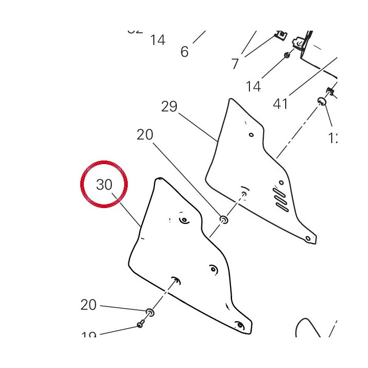 Pare-Chaleur droit — réf. 46017472AA | Ducati Store