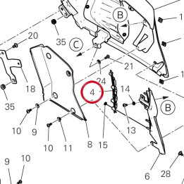 Grille gauche 48413691AA — réf. 48413691AA | Ducati Store