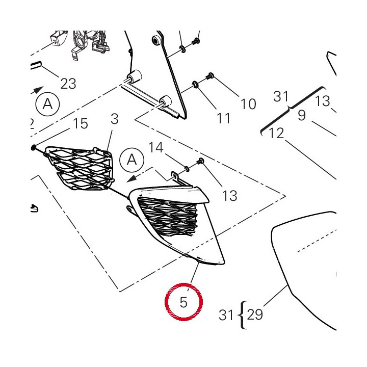 Conv. dx - V21R — réf. 48413631AA | Ducati Store