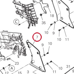 Panneau intérieur droit — réf. 48413611BA | Ducati Store