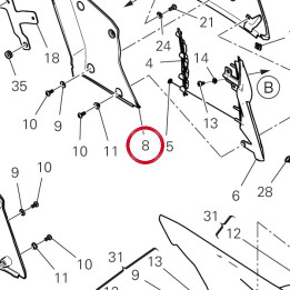 Panneau intérieur gauche — réf. 48413681BA | Ducati Store