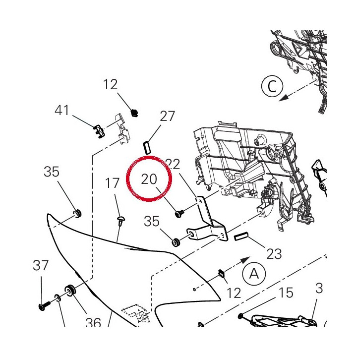 Vis tbei M6X14 77210893A — réf. 77210893A | Ducati Store