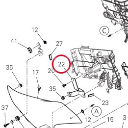Equerre ouie radiateur — réf. 8291S331BA | Ducati Store