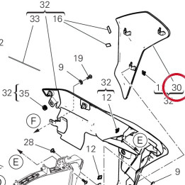 Derive externe gauche — réf. 4801E721CA | Ducati Store