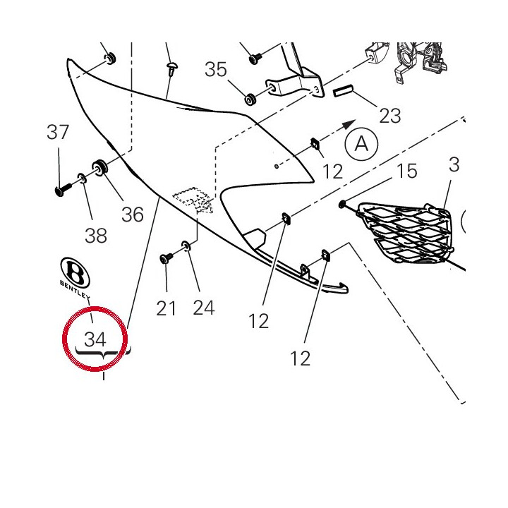Decalco cover convogliatore — réf. 4381L781A | Ducati Store