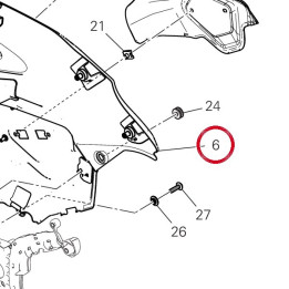 Couvercle gauche moteur — réf. 460PN492BX | Ducati Store