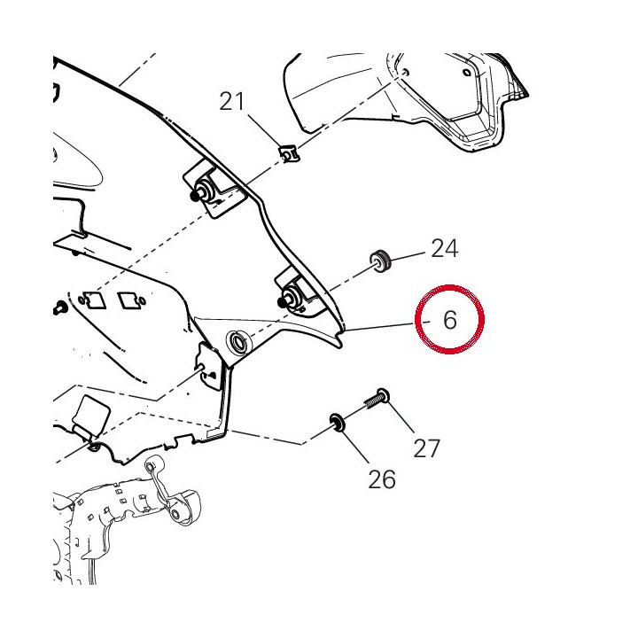 Couvercle gauche moteur — réf. 460PN492BX | Ducati Store