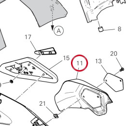 Couvercle gauche — réf. 4601N351AA | Ducati Store