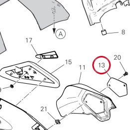 Placca-Cover mot — réf. 4601N341AB | Ducati Store