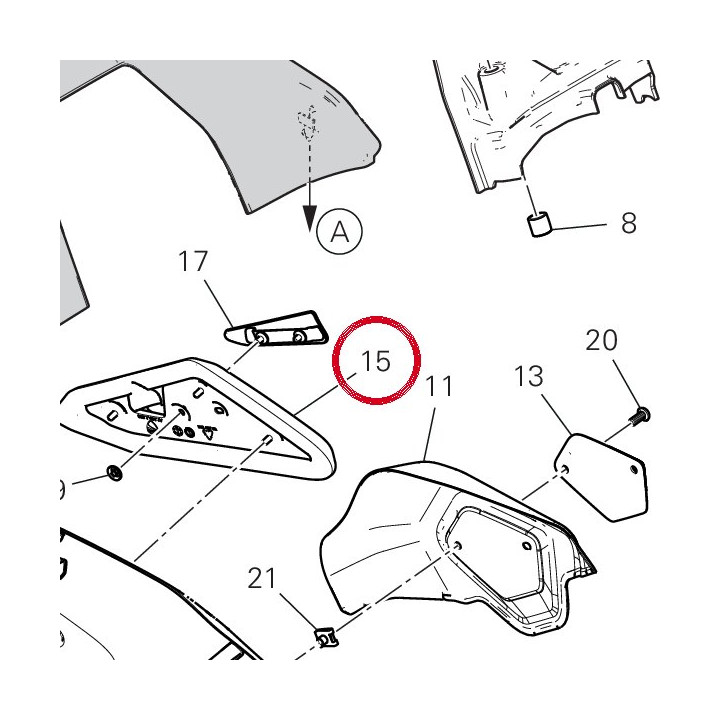 Soft pad gauche 86614031A — réf. 86614031A | Ducati Store