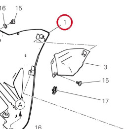 Cache gauche 4801E663AA — réf. 4801E663AA | Ducati Store