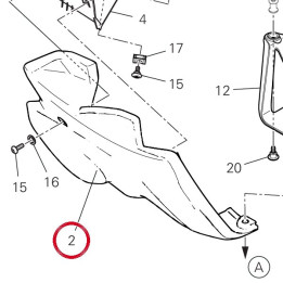 Cache droit 4801E672AA — réf. 4801E672AA | Ducati Store