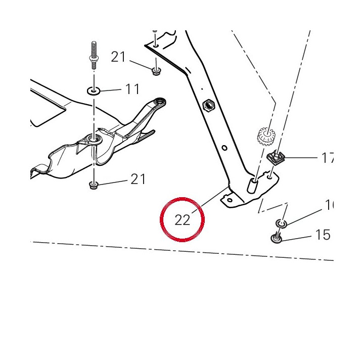 Equerre 8301N571AA — réf. 8301N571AA | Ducati Store