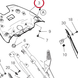 Bottom tail fairing — réf. 48312382AA | Ducati Store