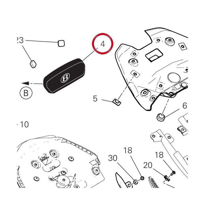 Dossier siège 59513652AA — réf. 59513652AA | Ducati Store