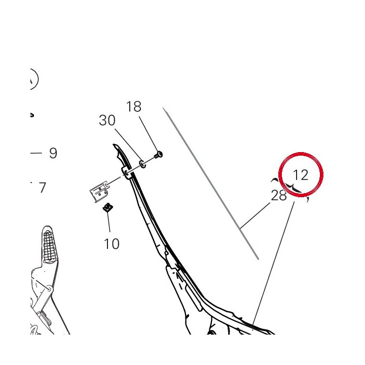 Panneau lateral gauche — réf. 48212793AA | Ducati Store