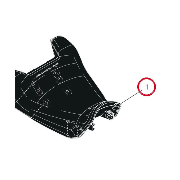 Selle alcantara 59513642AG — réf. 59513642AG | Ducati Store