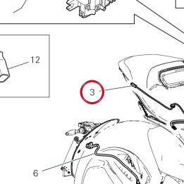 Faisceau arrière 500 h/g — réf. 5101P331A | Ducati Store